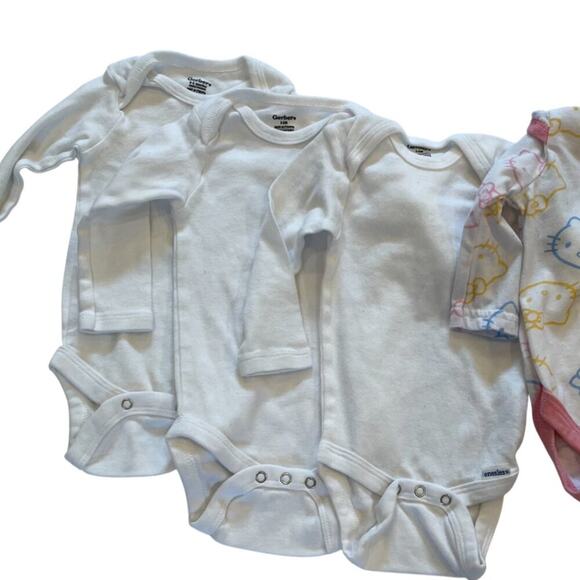 Baby Girl Bundle - 24 Items 0-6 Mos. Hello Kitty, Gerber, Carters, Rachel Zoe - Picture 11 of 16